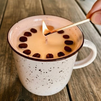 ❥ Velas en taza nueva, dos aromas a elegir. -NUEVO-
