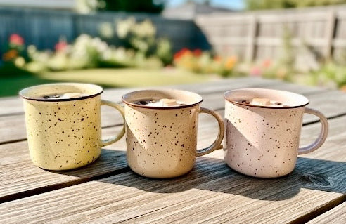 ❥ Velas en taza nueva, dos aromas a elegir. -NUEVO-