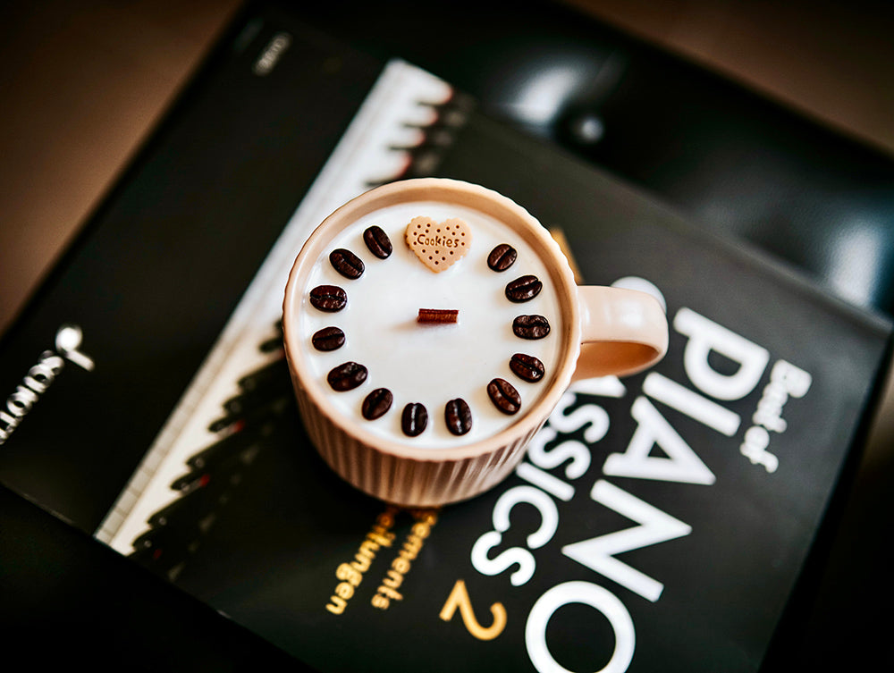 ❥ Vela aroma café en taza nueva 🕯️☕ - (Poco stock)