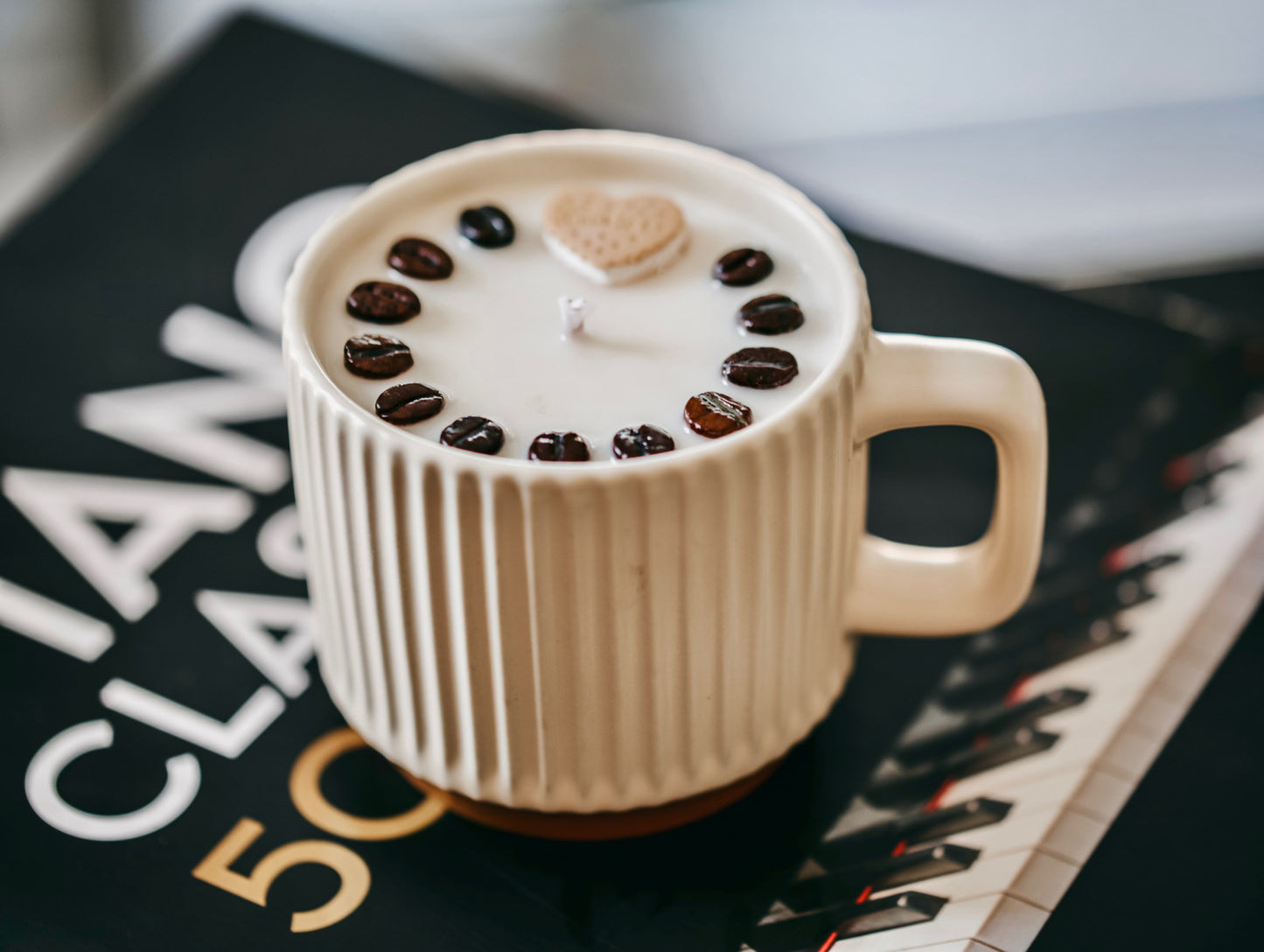 ❥ Vela aroma café en taza nueva 🕯️☕ - (Poco stock)