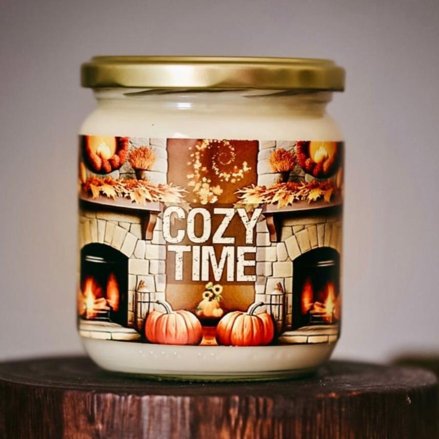 ❥ Vela "Cozy time" - Nuevo aroma a toffee caramel 🍂