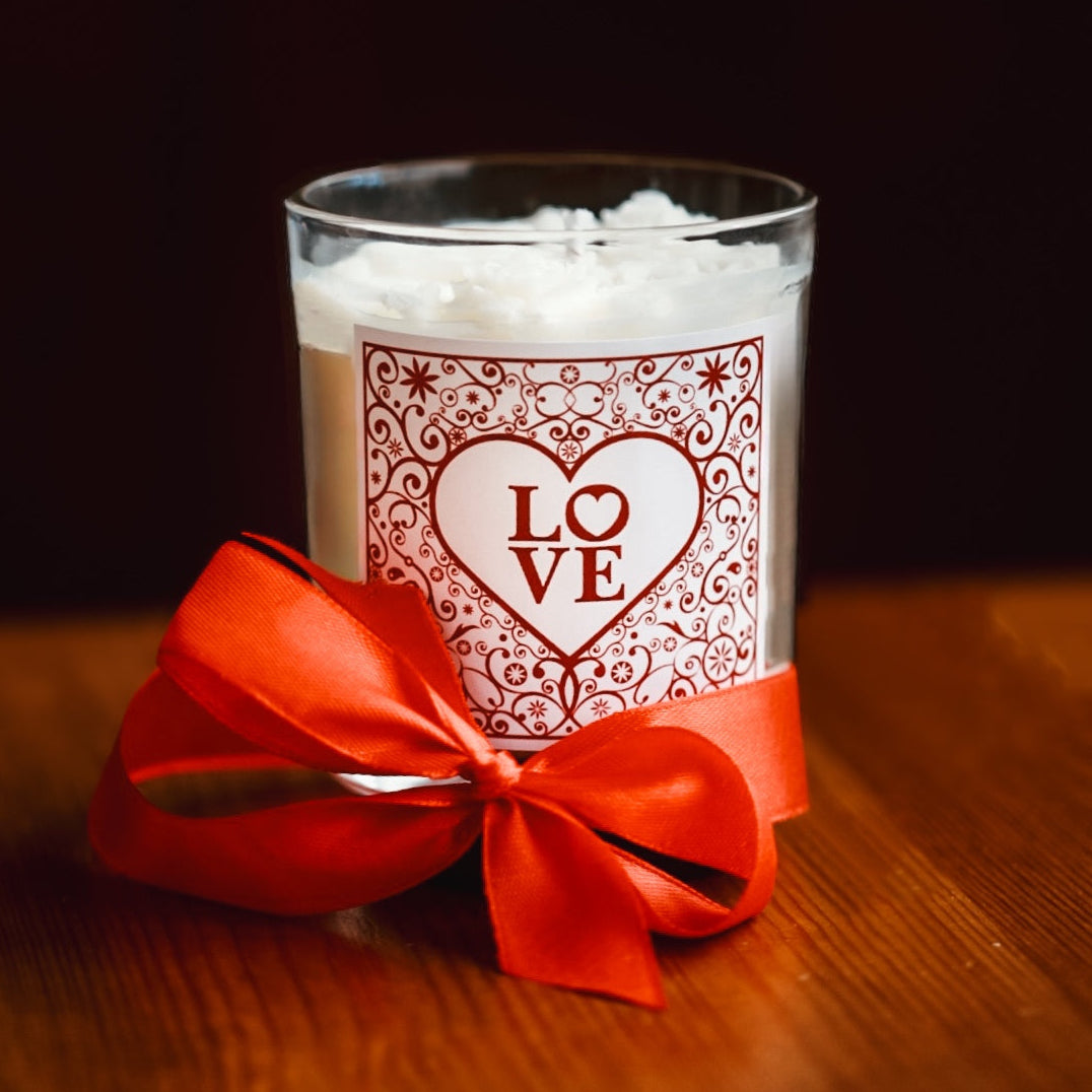 ❥ Vela en vaso con decoración de rosas ( ¡¡PRECIO LIQUIDACIÓN!! )