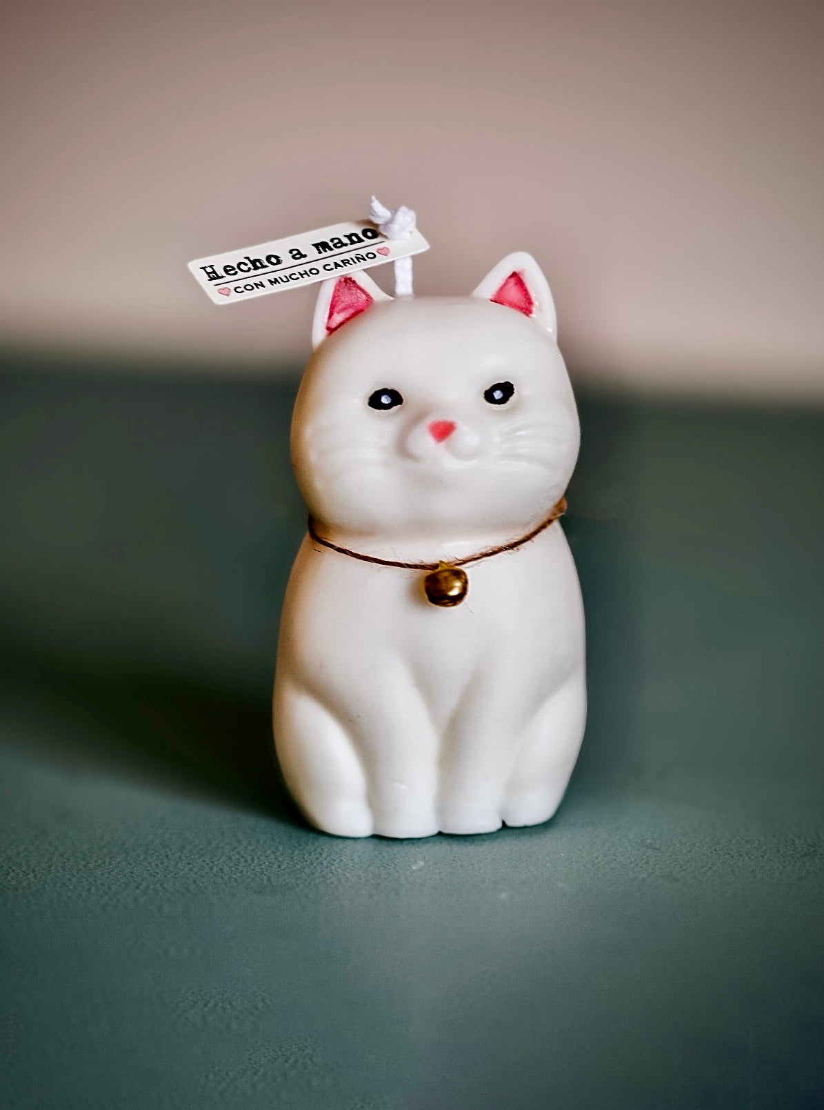 ❥ Vela gato “Mussa”, aroma a coco 🥥