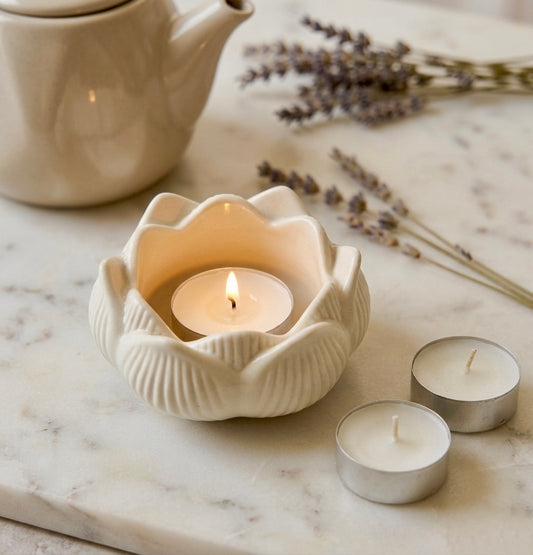 ❥ Vela "HANA" (flor de loto) 🪷