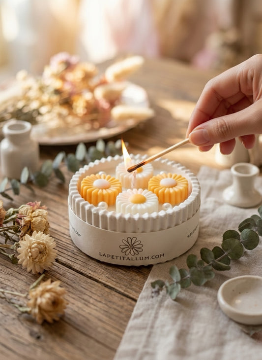 ❥ Vela mini Daisy 🌼