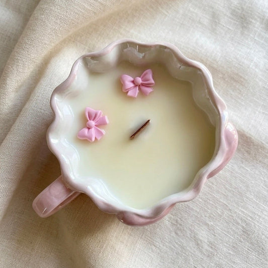 ❥ Vela aroma fresa 🍓 en taza | Edición limitada