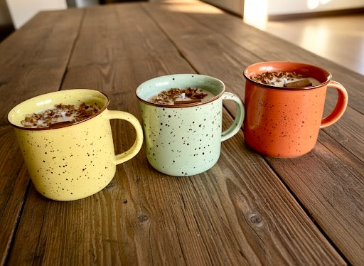 ❥ Velas en taza nueva, dos aromas a elegir. -NUEVO-