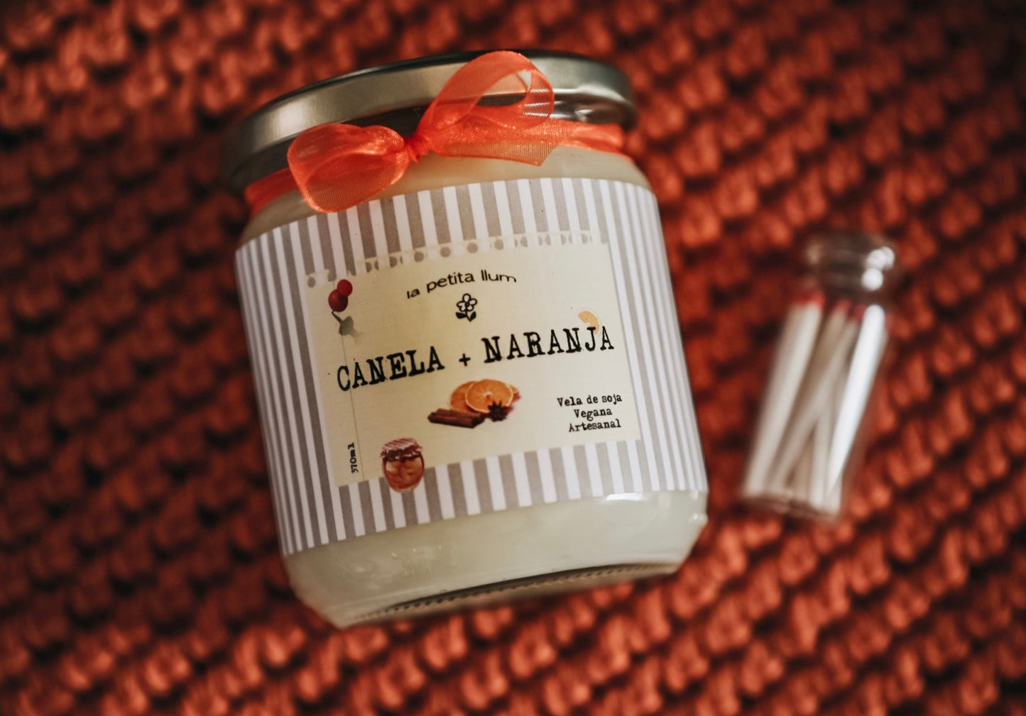 ❥ Vela aroma "Canela y Naranja"