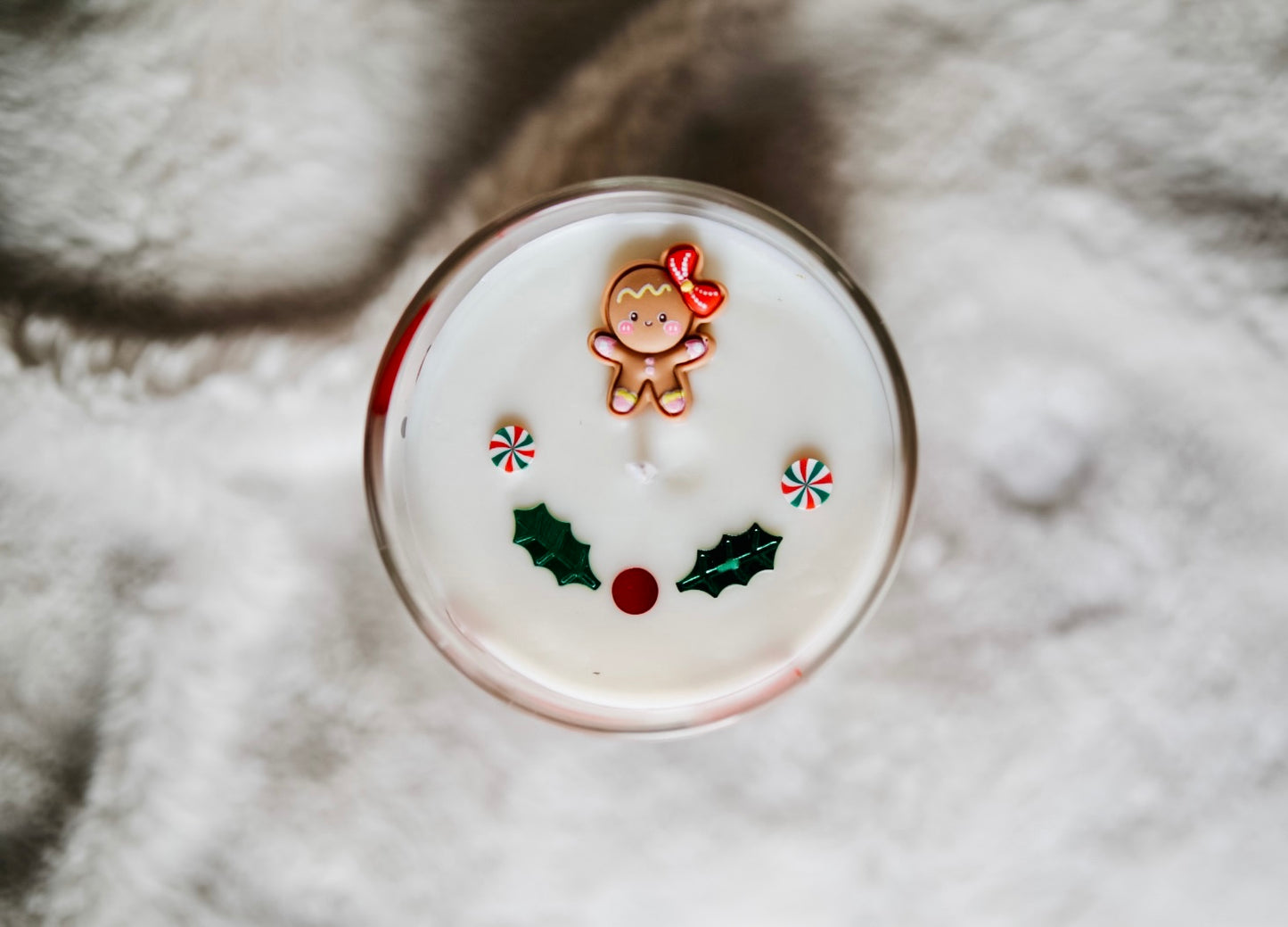 Bougie en verre de Noël🎄