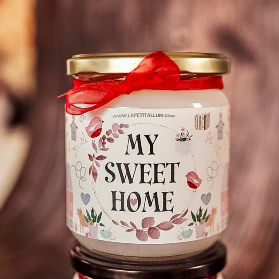 ❥ Vela de soja, “My sweet home” 🏠