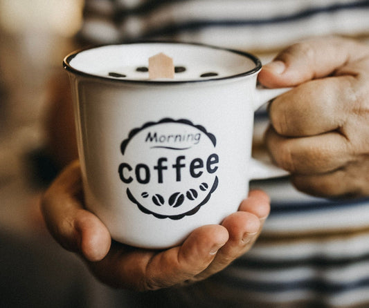 ❥ Vela café en taza reutilizable ☕️