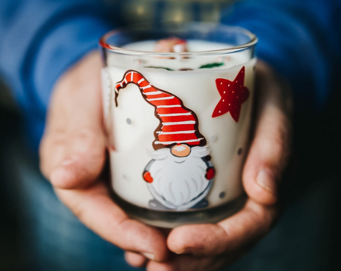 Bougie en verre de Noël🎄