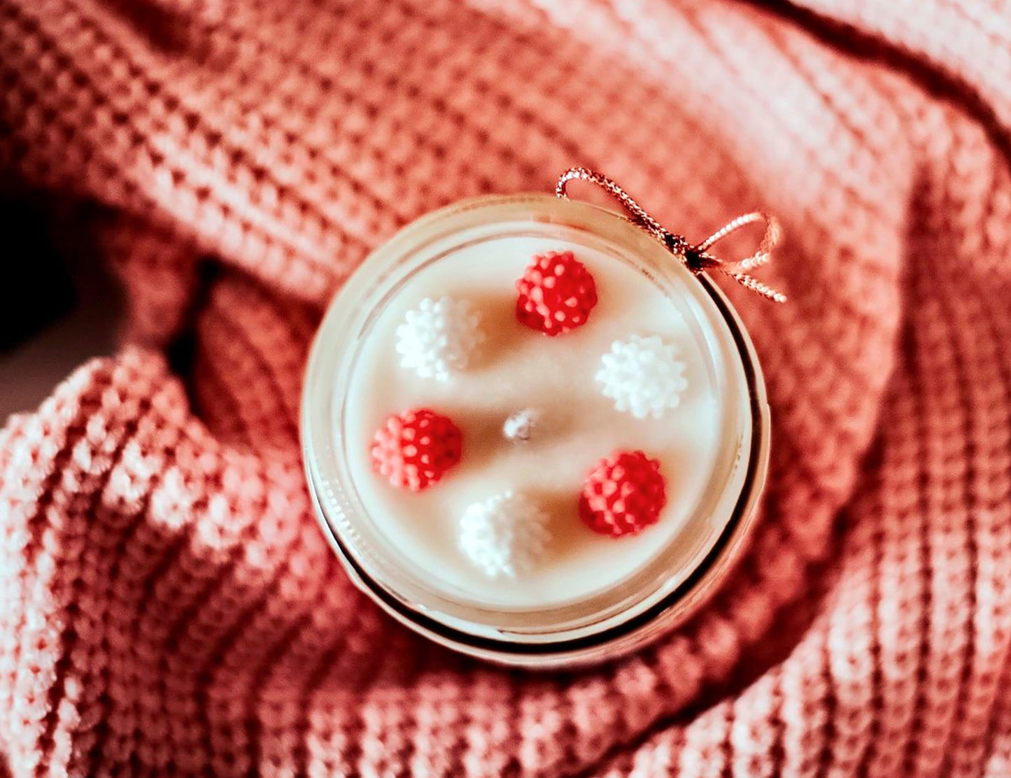 ❥ Bougie parfumée "Fraise et crème" 🍓