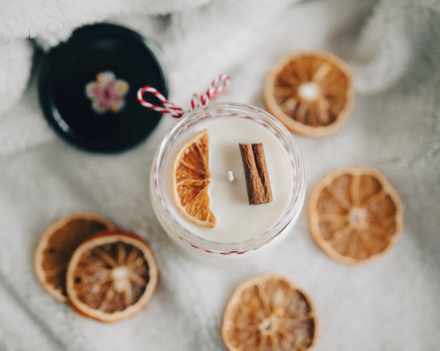 ❥ Vela aroma "Canela y Naranja"