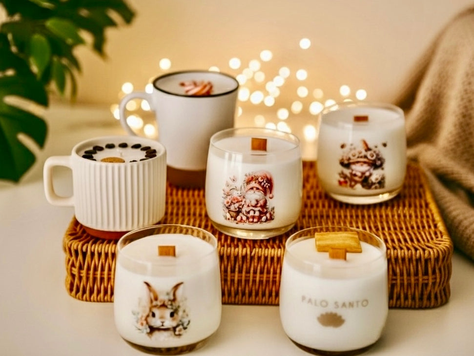 ❥ Velas en envases originales: tazas, vasos, cuencos, etc