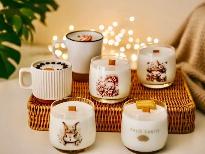 ❥ Velas en envases originales: tazas, vasos, cuencos, etc