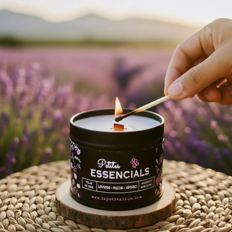 Velas Aromaterapia con Aceites Esenciales 🌱