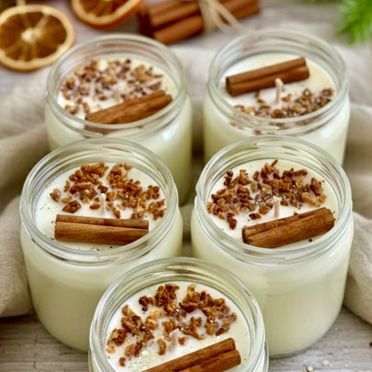 ❥ Vela aroma "Canela y Naranja"