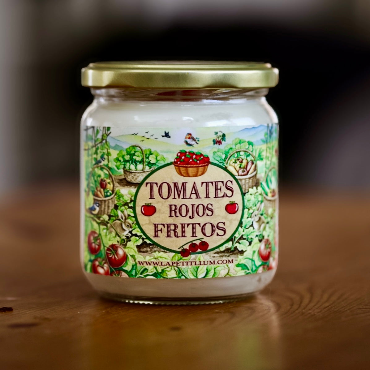❥ Vela de soja “Tomates Rojos Fritos” | Aroma a huerto y vides 🍅  - NOVEDAD!!! -