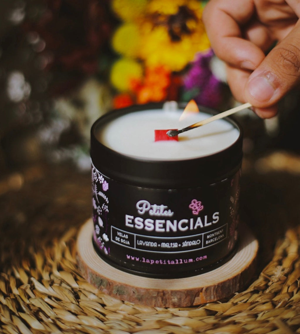 ❥ Vela relajación, base lavanda y Melisa 🌱 (con aceites esenciales de grado terapéutico)