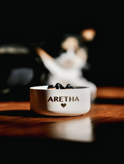 ❥ Vela "Aretha" – Fuerza, elegancia y alma (con 3 piedras de Ónix)