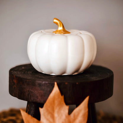 ❥ Vela en envase artesanal de calabaza 🎃