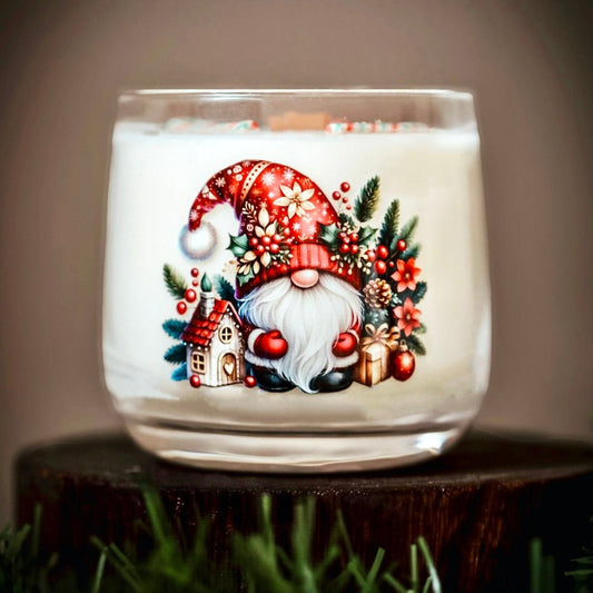 ❥ Vela navideña en vaso ✨🎄