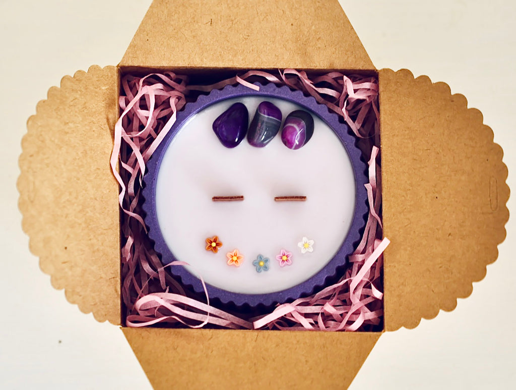 ❥ Vela artesanal "SUKHA", aroma lavanda