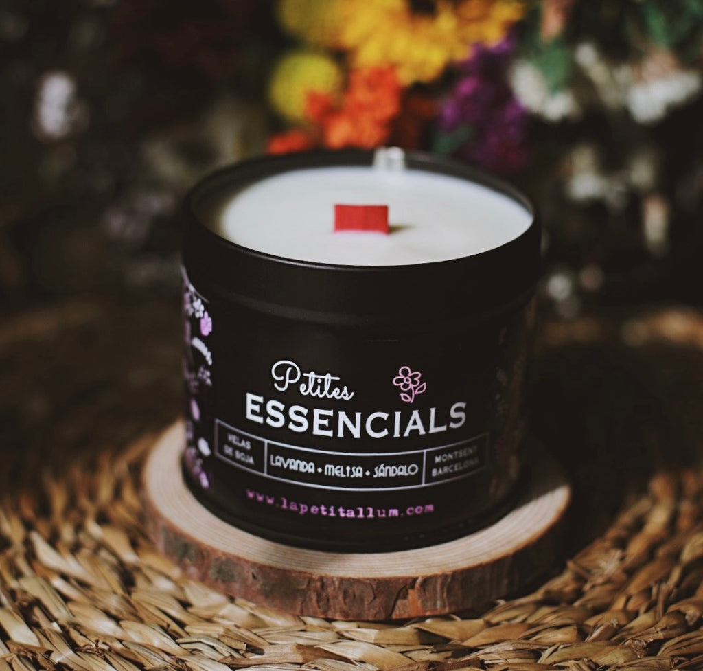 ❥ Vela relajación, base lavanda y Melisa 🌱 (con aceites esenciales de grado terapéutico)