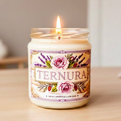❥ Vela "Ternura" 💕 (Aroma floral, base lavanda)