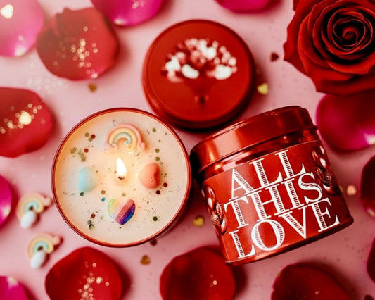 ❥ Vela "All this love". ❤️🌈