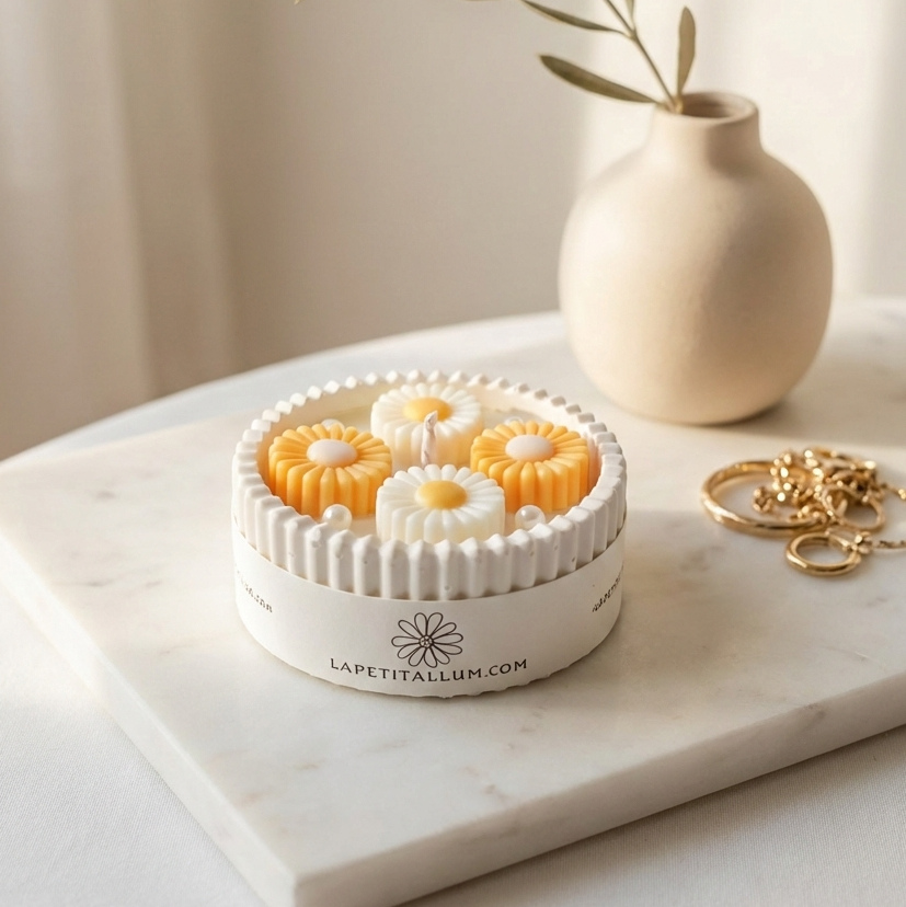 ❥ Vela mini Daisy 🌼