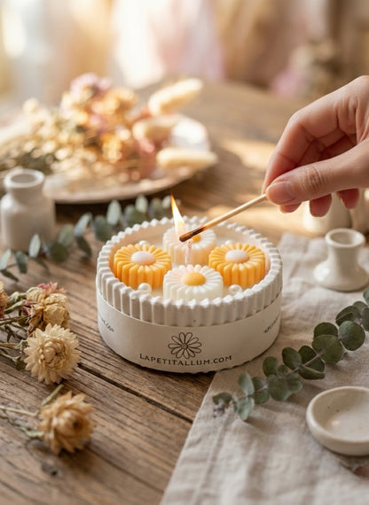 ❥ Vela mini Daisy 🌼