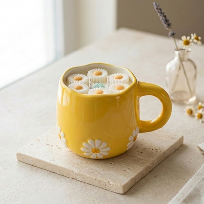 ❥ Vela en taza floral | Edición limitada