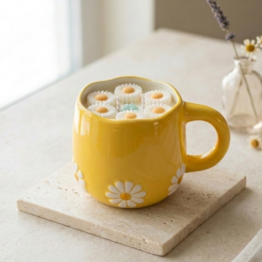 ❥  RESTOCK - Vela en taza floral | Edición limitada