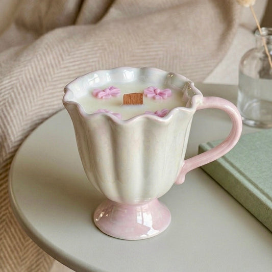 ❥ Vela aroma fresa 🍓  en taza | Edición limitada