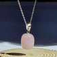 ❥ Colgante cristal cuarzo rosa ♡ (Amor, confianza, armonía)