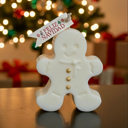 ❥ Vela hombrecito de jengibre (Ideal para regalo amigo invisible!) 🎁