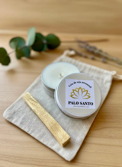 ❥ Vela Palo Santo en latita