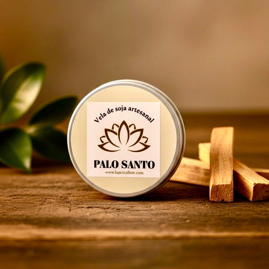 ❥ Vela Palo Santo en latita