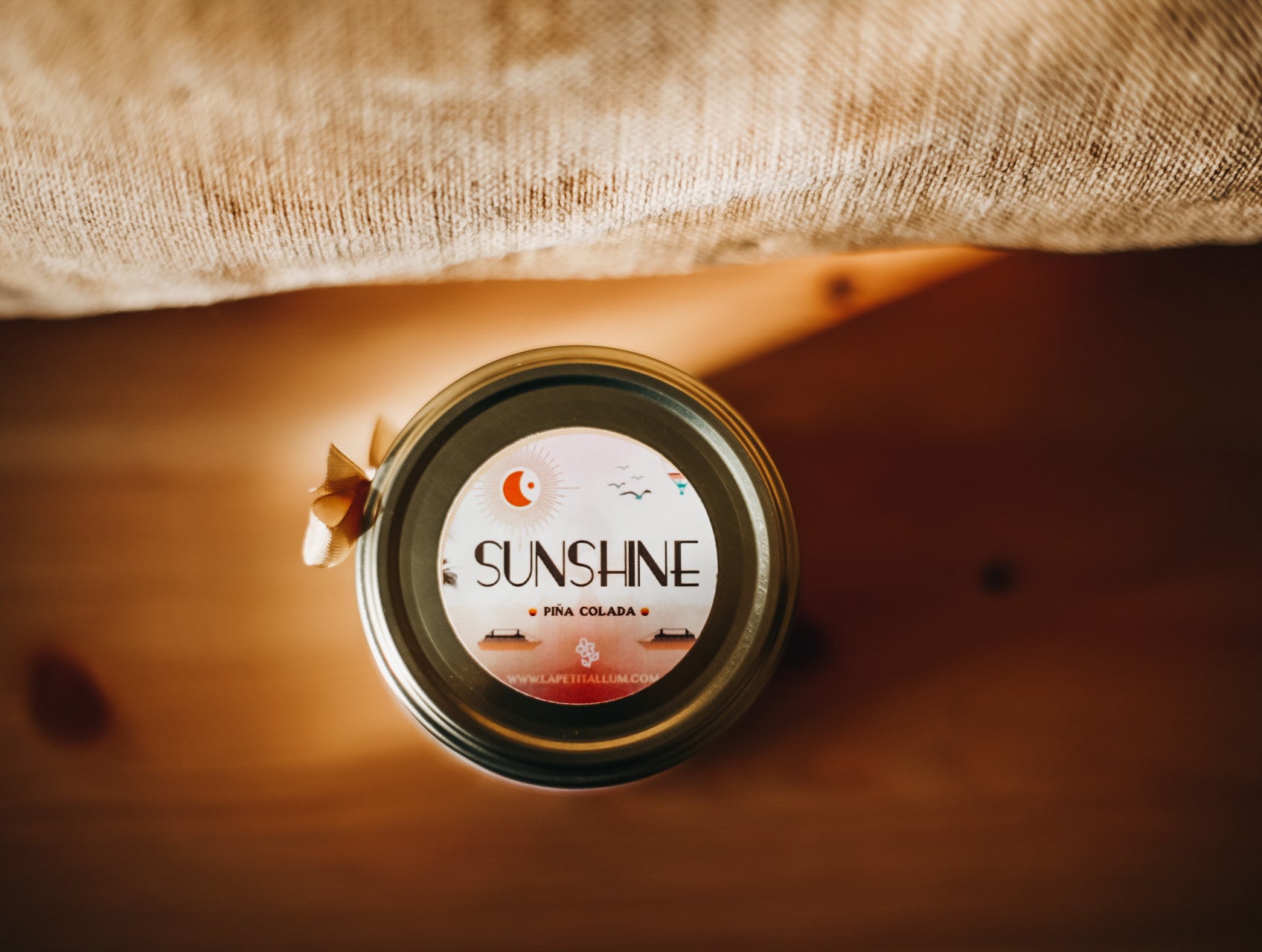 ❥ Vela de soja "Sunshine" 🌴☀ - Aroma piña colada -