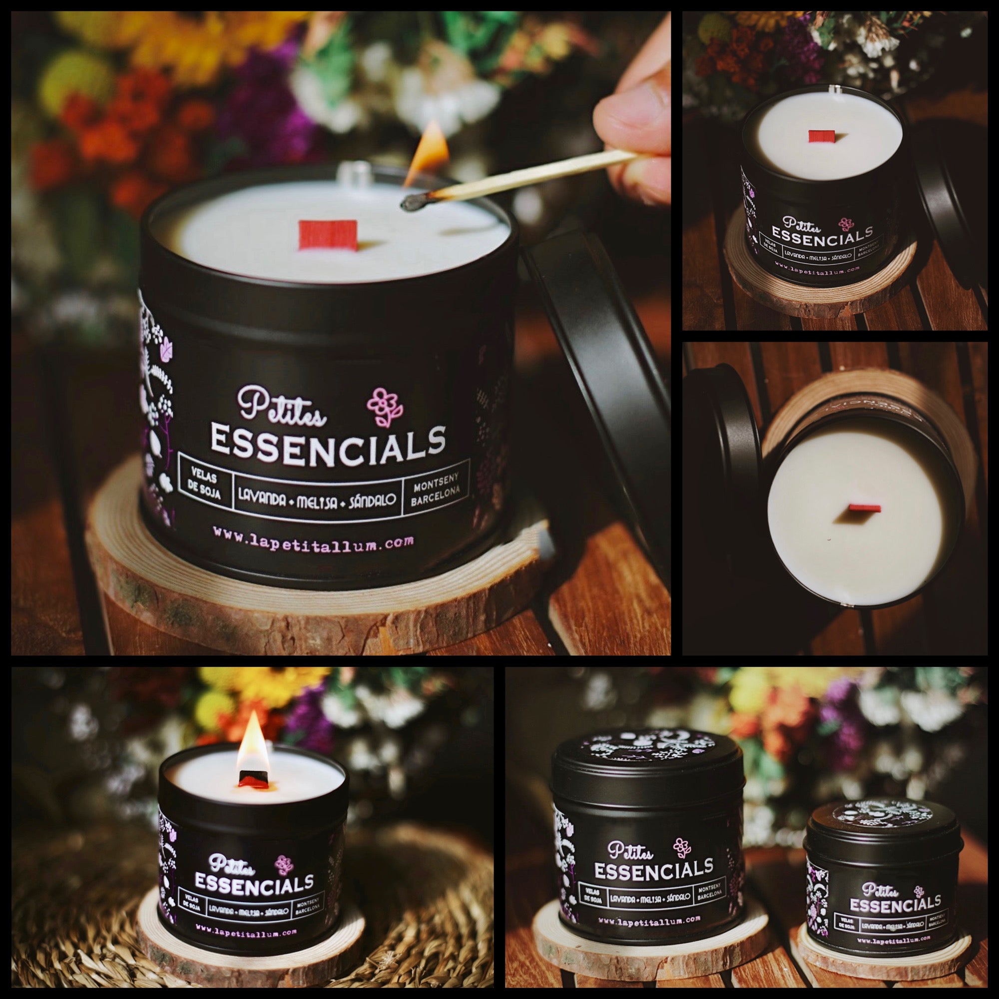 ❥ Vela relajación, base lavanda y Melisa 🌱 (con aceites esenciales de grado terapéutico)