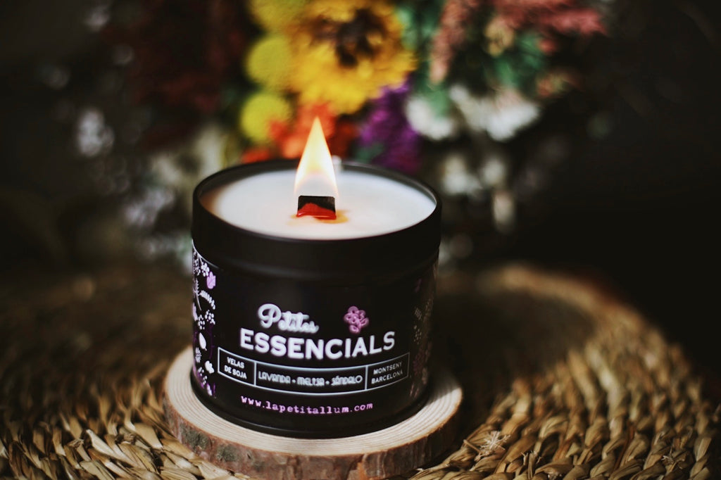❥ Vela relajación, base lavanda y Melisa 🌱 (con aceites esenciales de grado terapéutico)