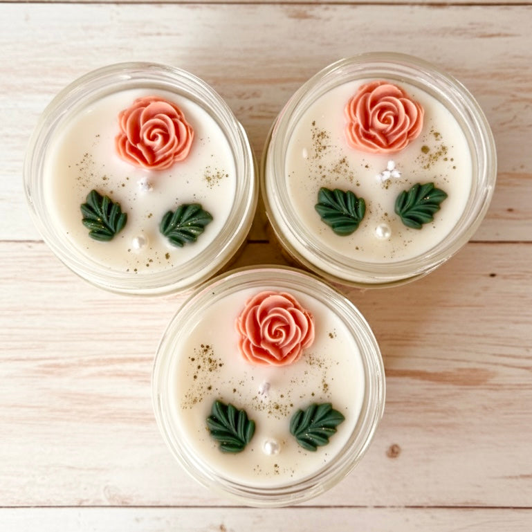 ❥ Vela "Ternura" 💕 (Aroma floral, base lavanda)