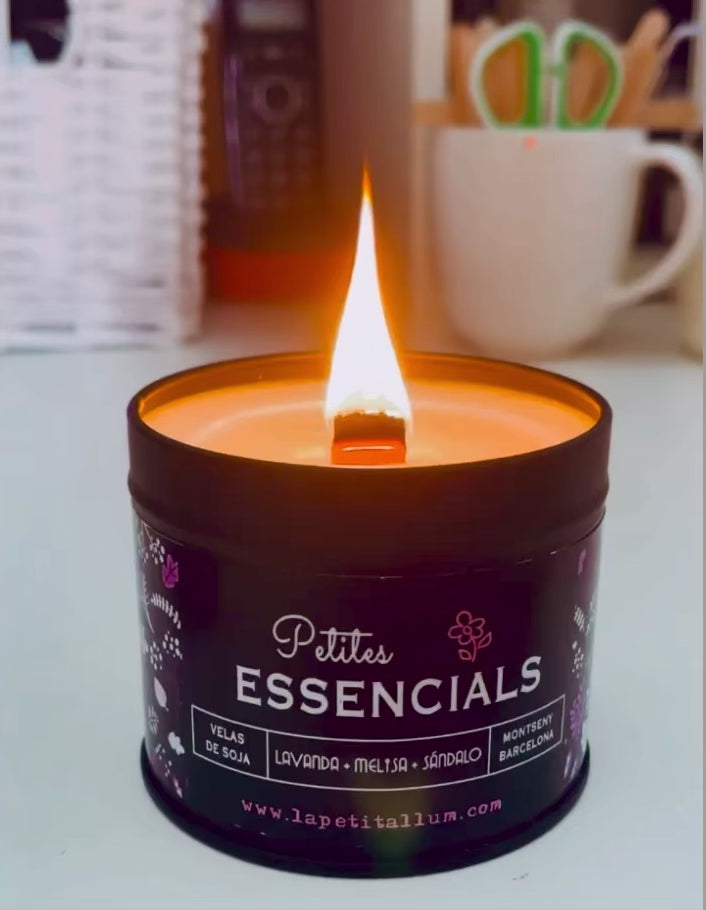 ❥ Vela relajación, base lavanda y Melisa 🌱 (con aceites esenciales de grado terapéutico)