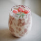 ❥ Bougie florale en verre décoratif 🌸 (Nouveau)